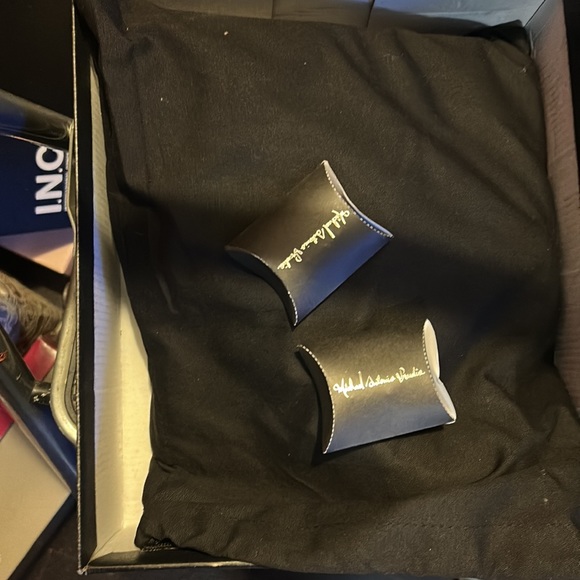 Michael Antonio Royal blue suede & black patent leather wedge bootie 8.5 - Picture 7 of 8